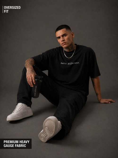 Built Different Oversized T-Shirt (Black)